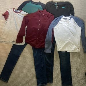 Hollister & Abercrombie Shirts And Jeans Bundle! Super Cheap and Great Condition
